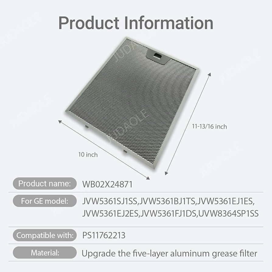 Amazon.com: OEM Quality wb02x24871 Range hood Grease Filter
